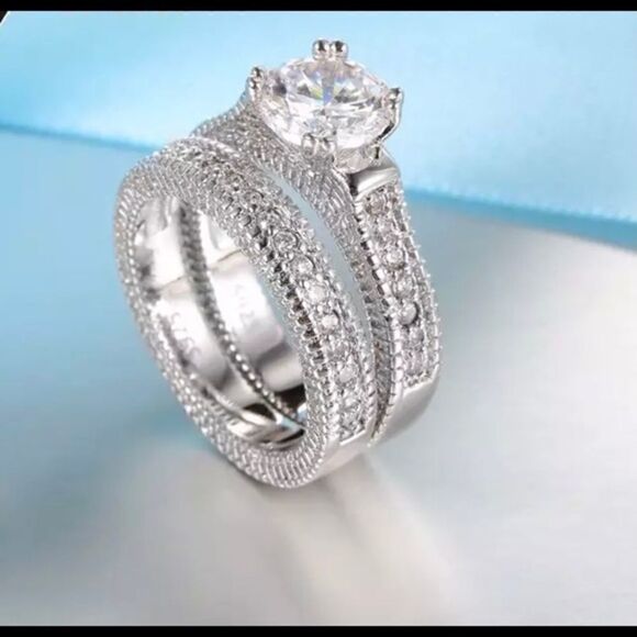 925 Sterling Silver Ring 2PCS - Picture 3 of 8